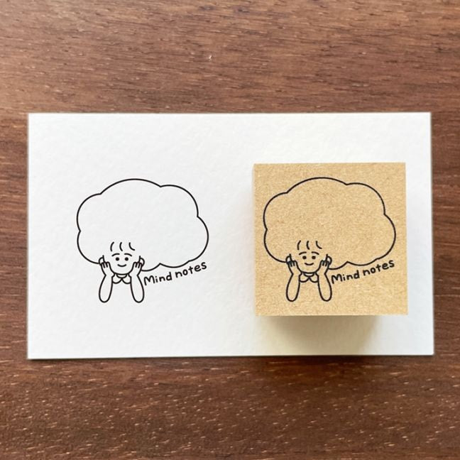 Stamp Marche x Peppoko Girl Stamp / Mind notes