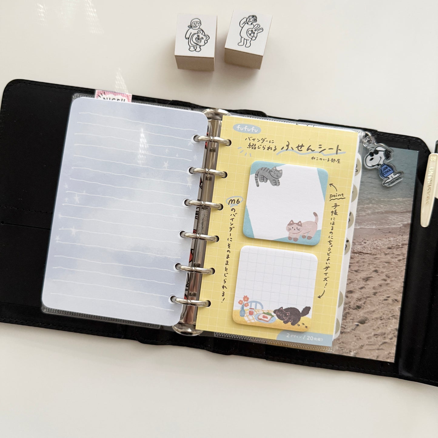 Furukawashiko Pocket Size System Ring Planner Memo / 2 Designs