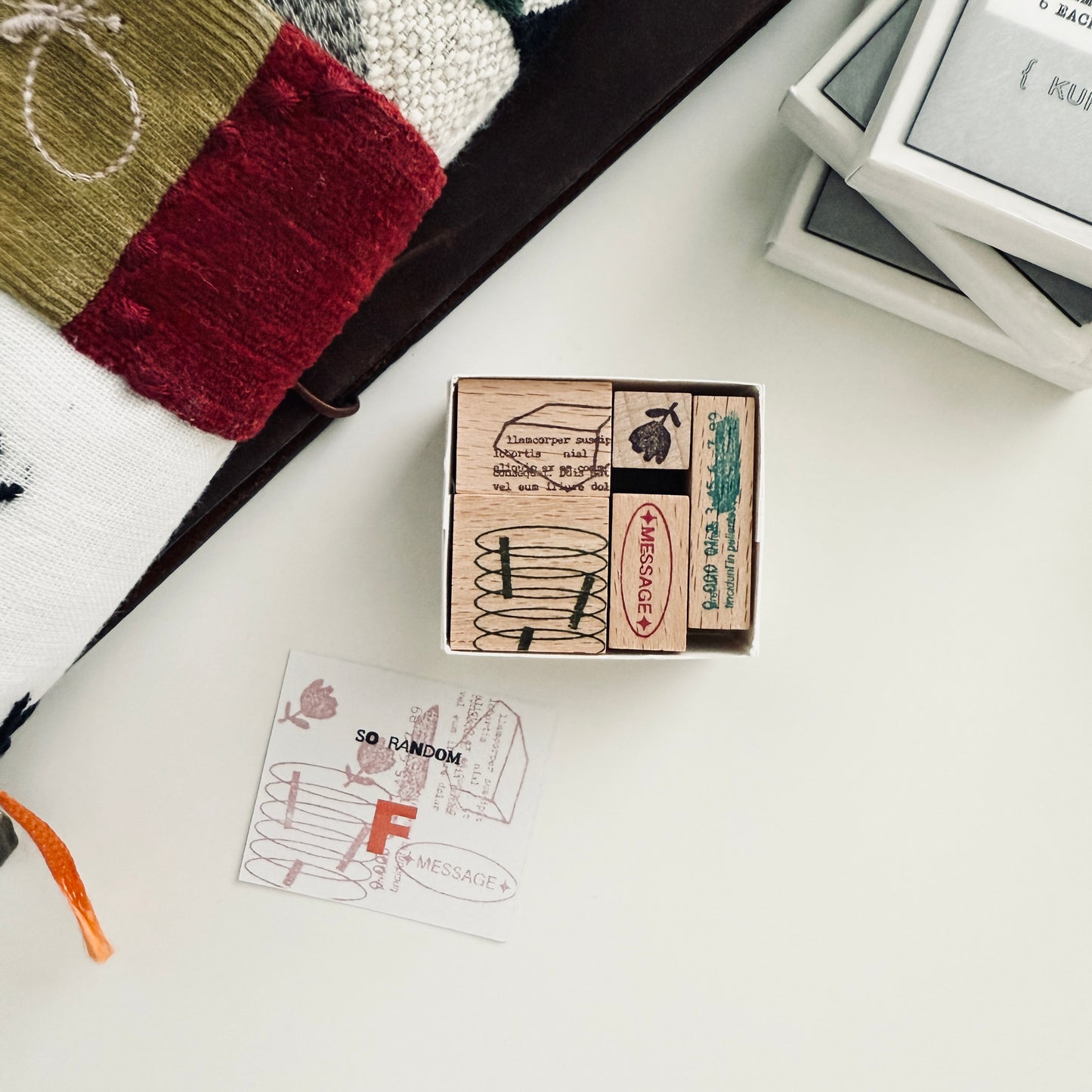 Kurukynki 2025 Summer SO RANDOM Rubber Stamp Set / 9 Options