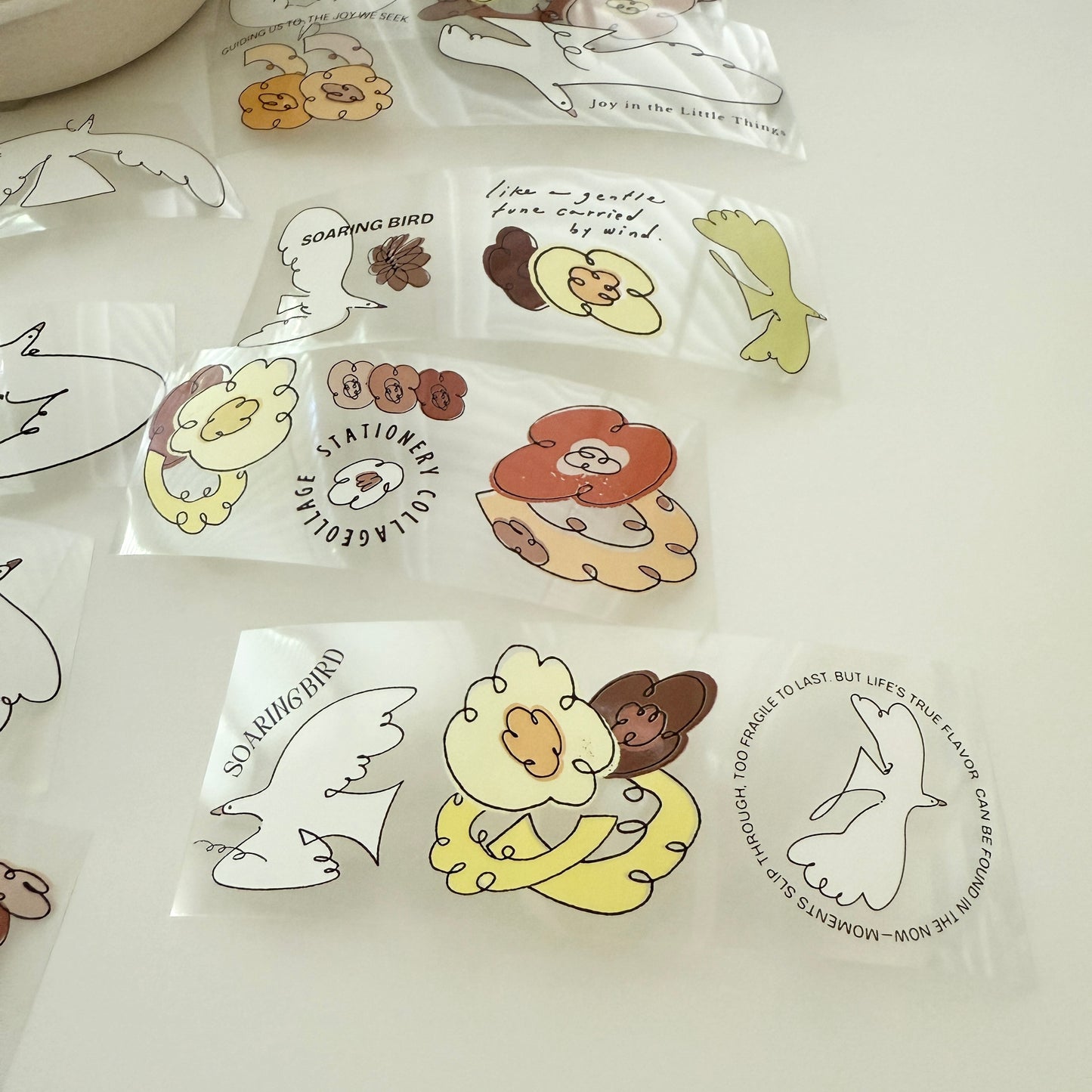A kind of café Soaring Bird PET Tape