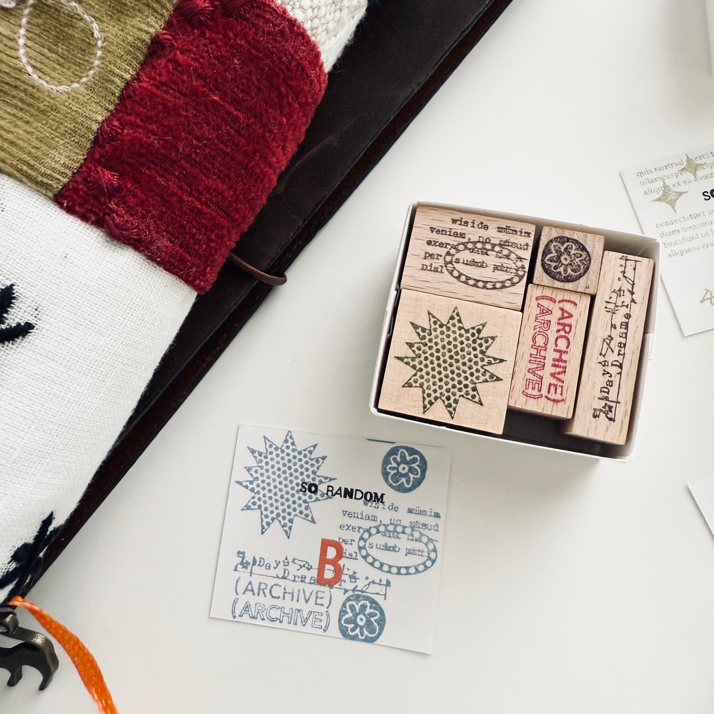 Kurukynki 2025 Summer SO RANDOM Rubber Stamp Set / 9 Options