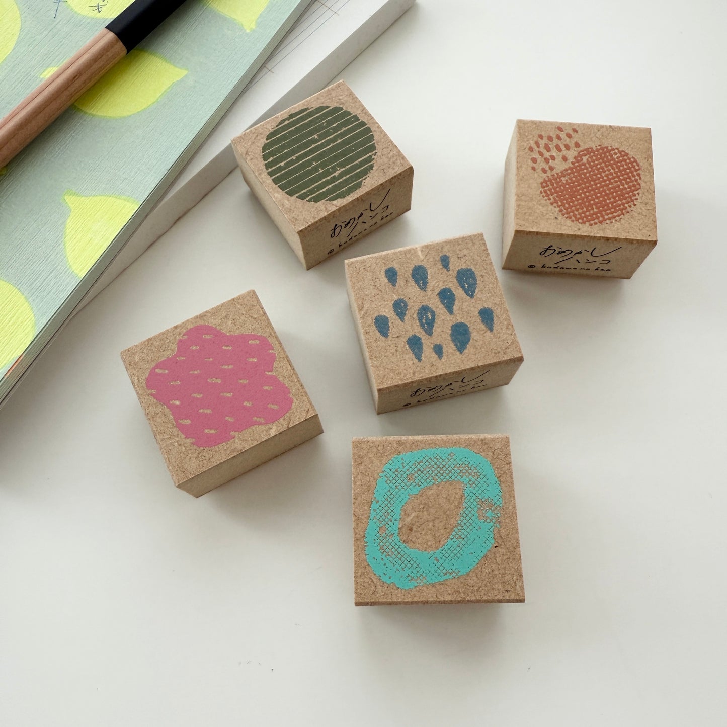Kodomo No Kao Pattern Series Rubber Stamps / 5 designs