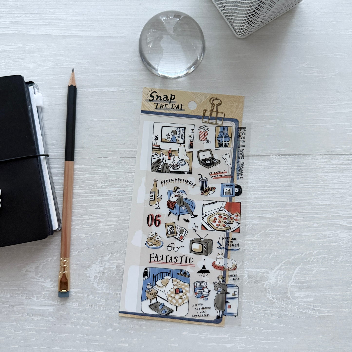 Mind Wave Snap The Day Sticker / Movie Night