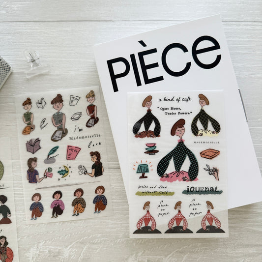 A Kind of Café Mademoiselle Transfer Sticker Pack