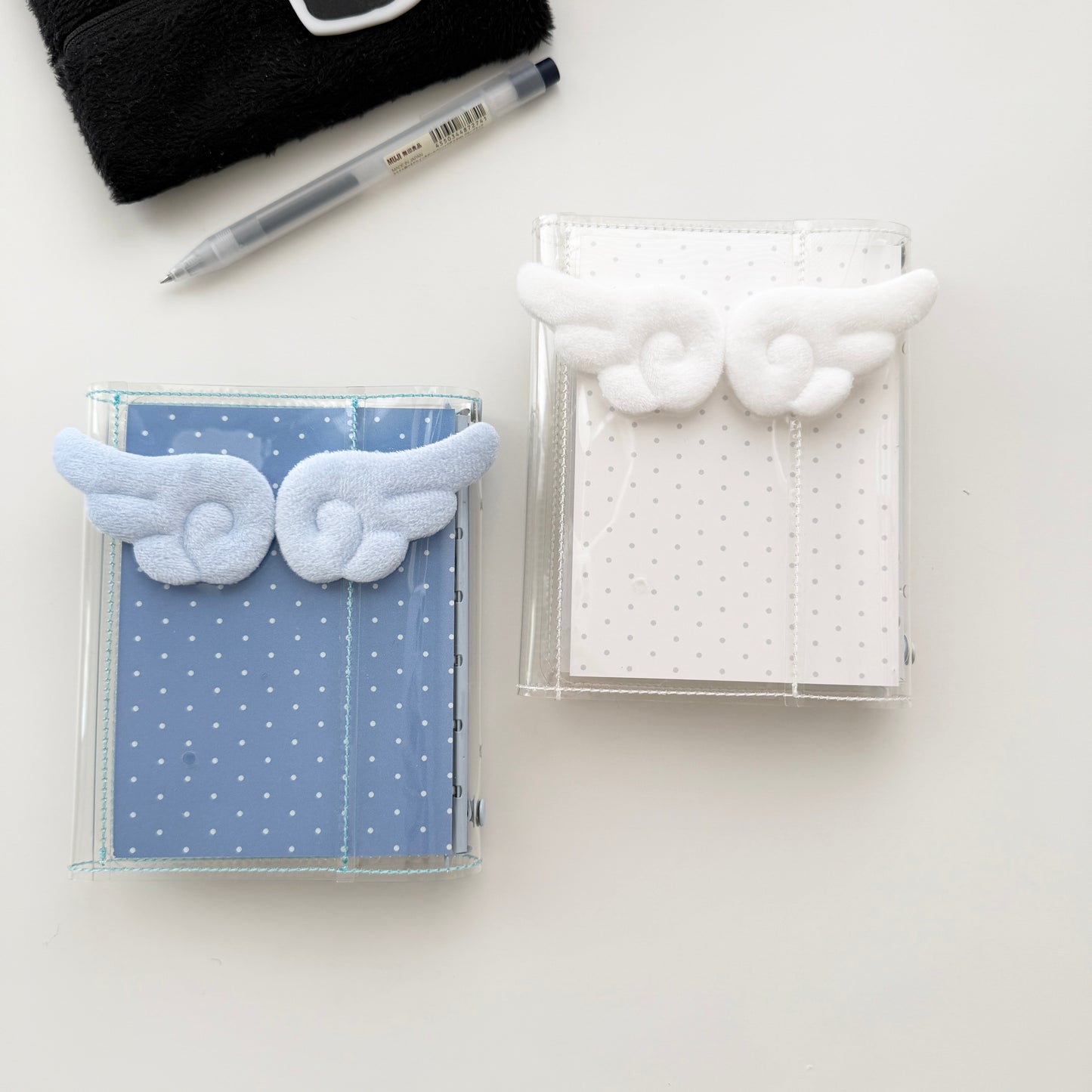 Jeongo Innerside Angel Wings A7 Pocket Size Clear PVC Diary / 2 Colors