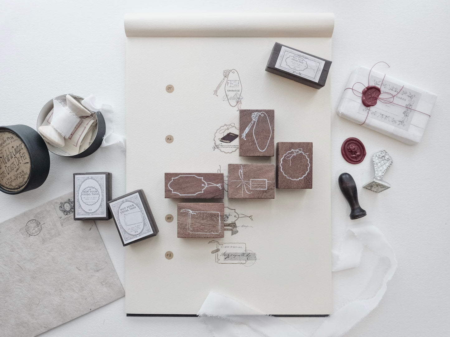 Jieyanow Atelier Not Your Usual Tags Rubber Stamps