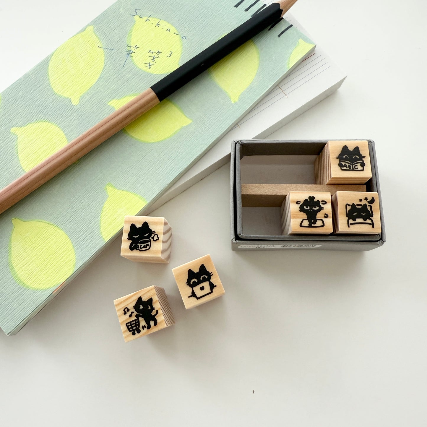 Sanby x 工房愛 Mini Stamp Set / Cat's Life
