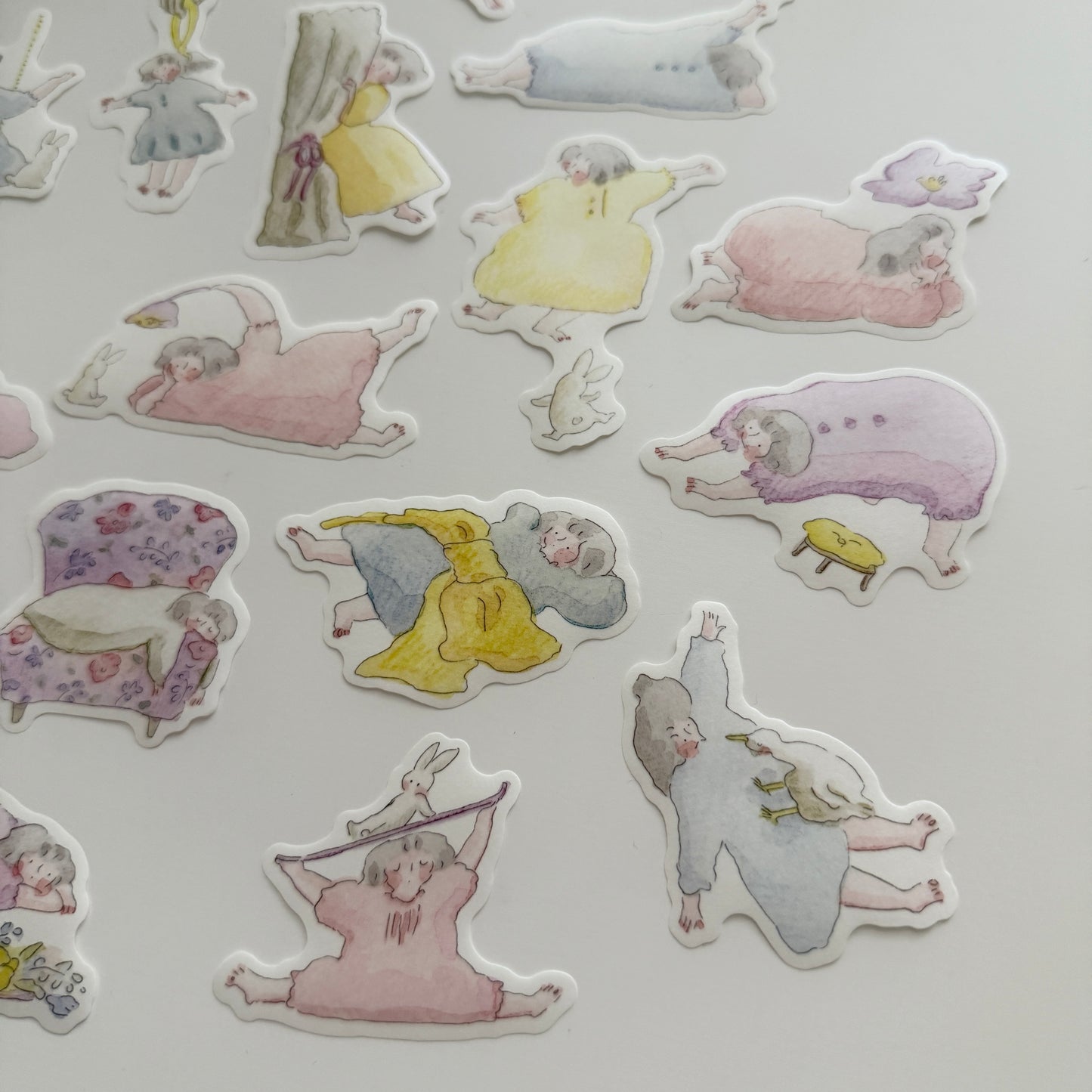 Dodolulu Lazy Day Comforts Die-cut Matchbox Stickers