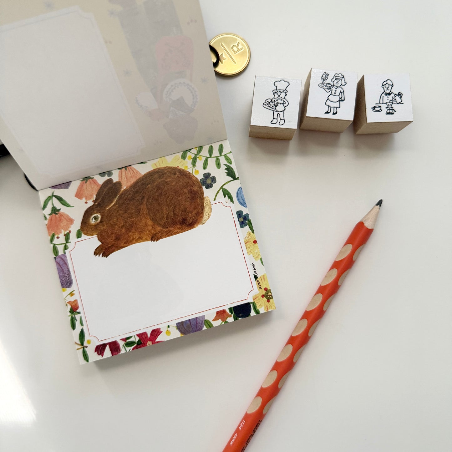 Cozyca Memo Block / Flower and Animals