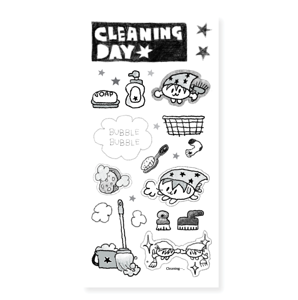 Jeongo Innerside Cleaning Day Sticker