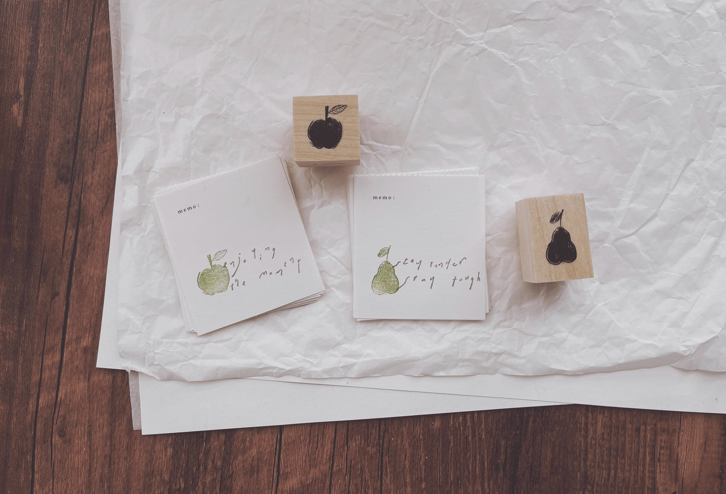 Penny Fei Apple & Pear Rubber Stamps