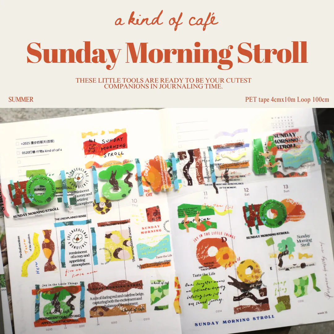 A kind of A kind of café NEW Sunday Morning Stroll PET Tape | Revisit ver.