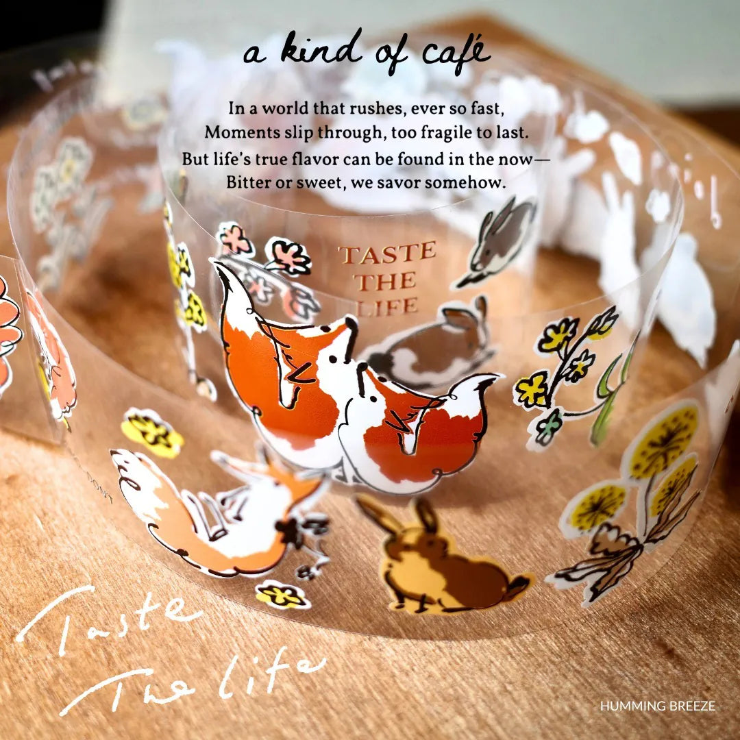 A kind of café Humming Breeze PET Tape