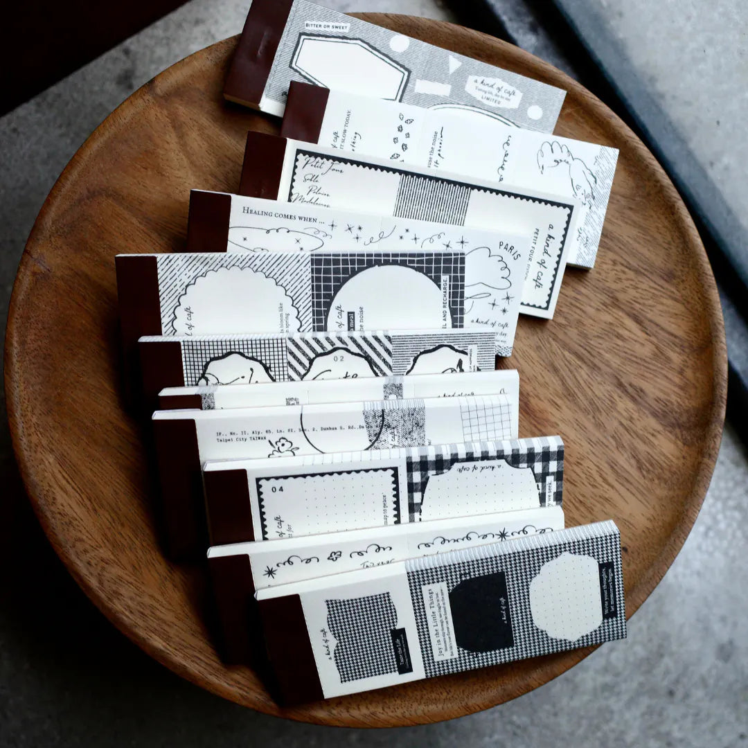 A kind of café Notepad Collection / No. 8 & No. 9