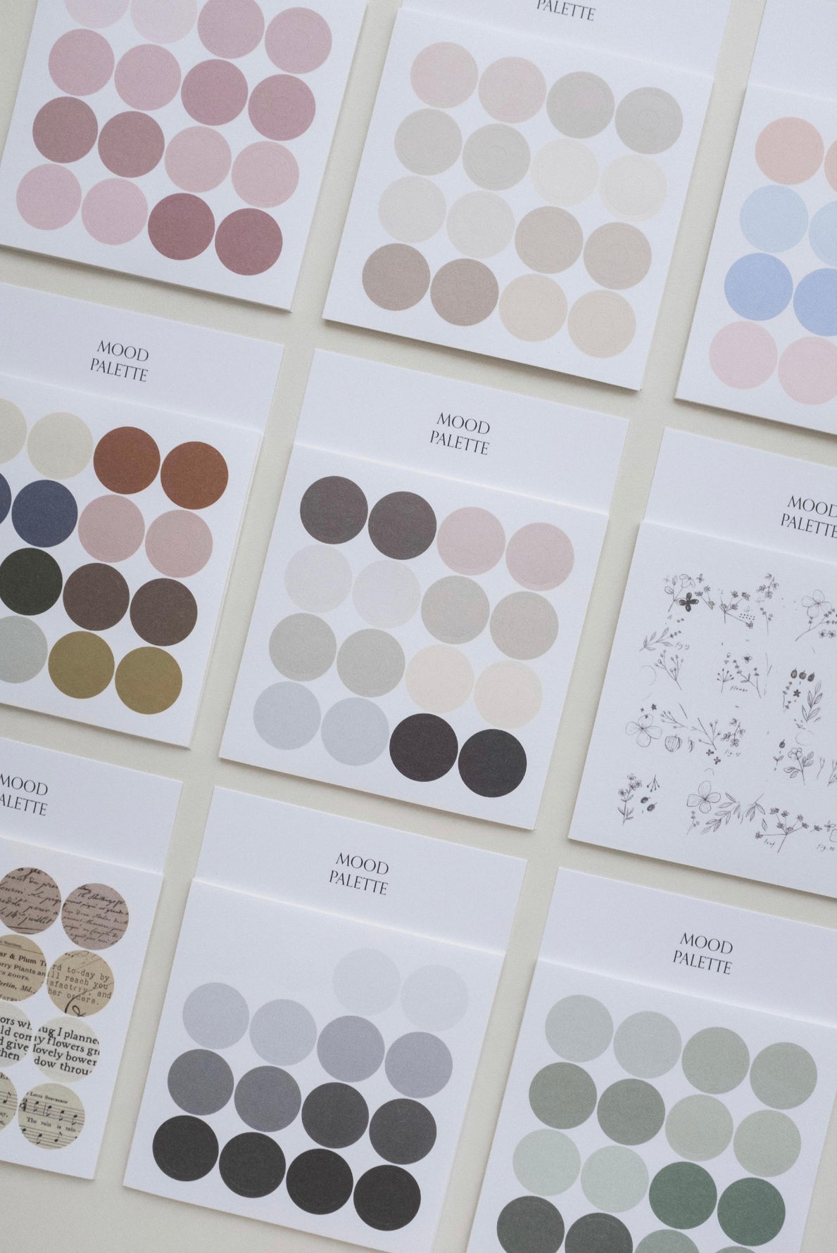 Day and Moment Mood Palette Sticker Set | Dusty Pink