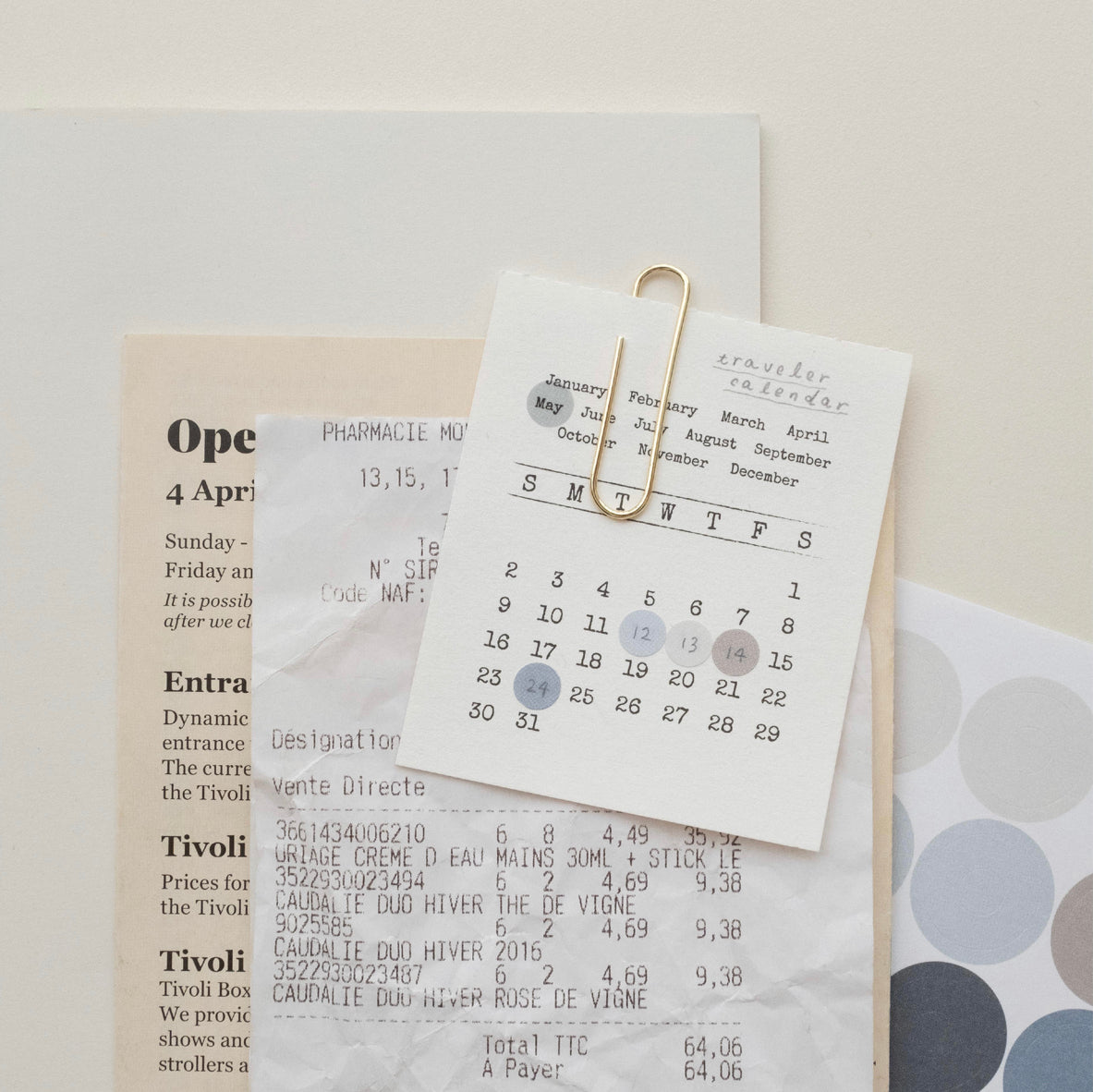 Day and Moment Mood Palette Sticker Set | Dusty Pink