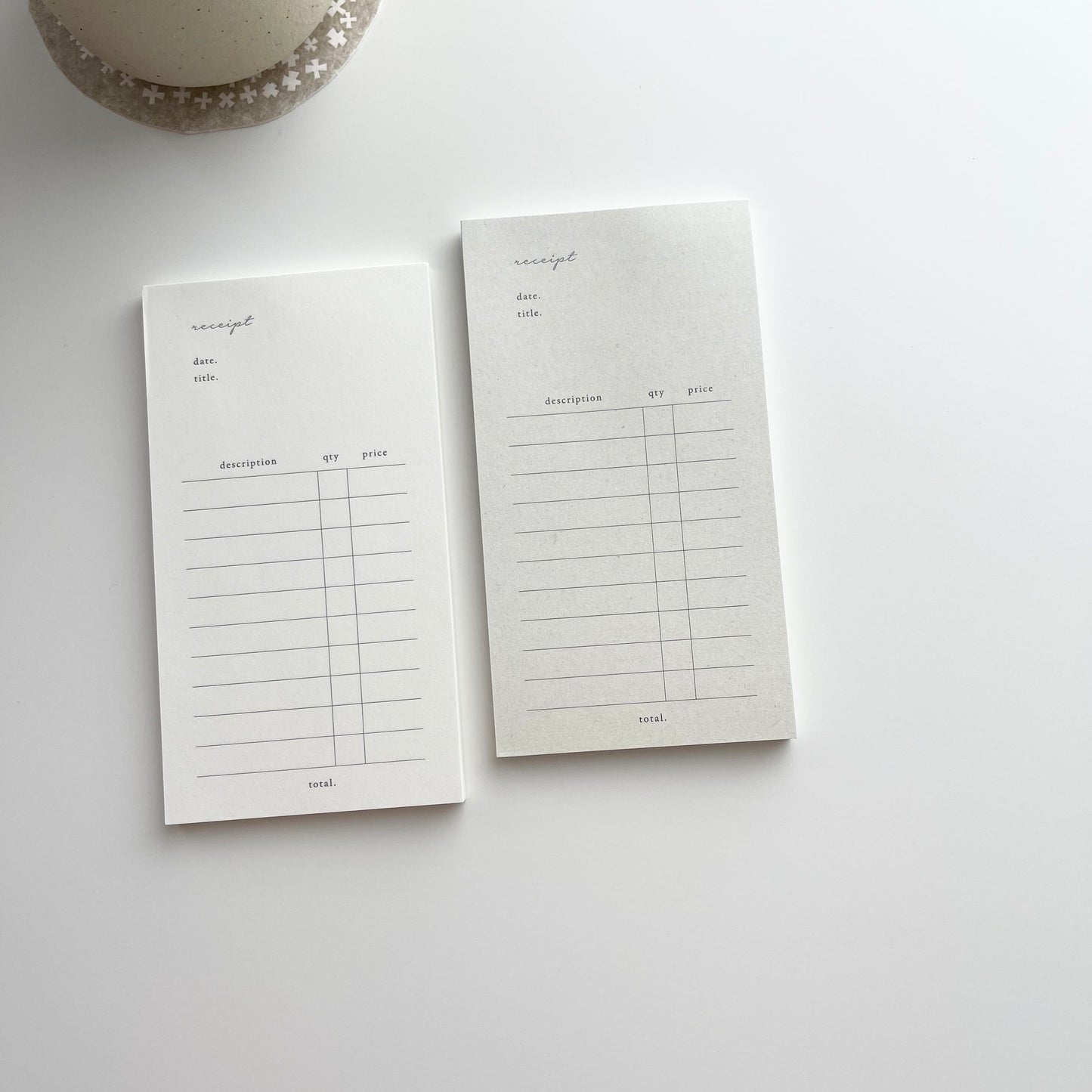 Day and Moment Memo Pad | Receipt