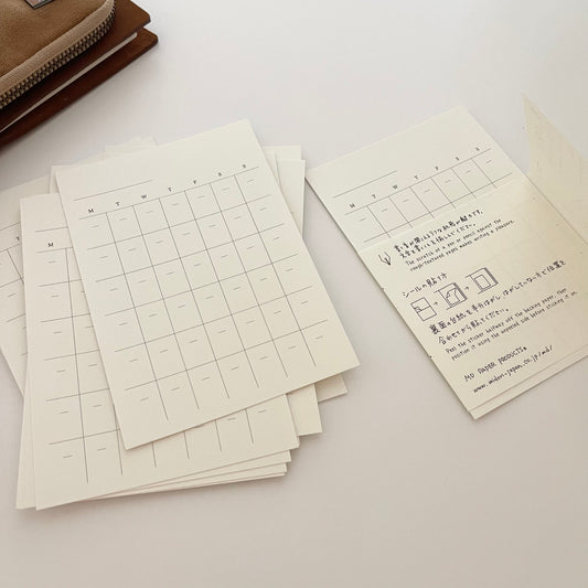 Midori Monthly Diary Sticker | Undated