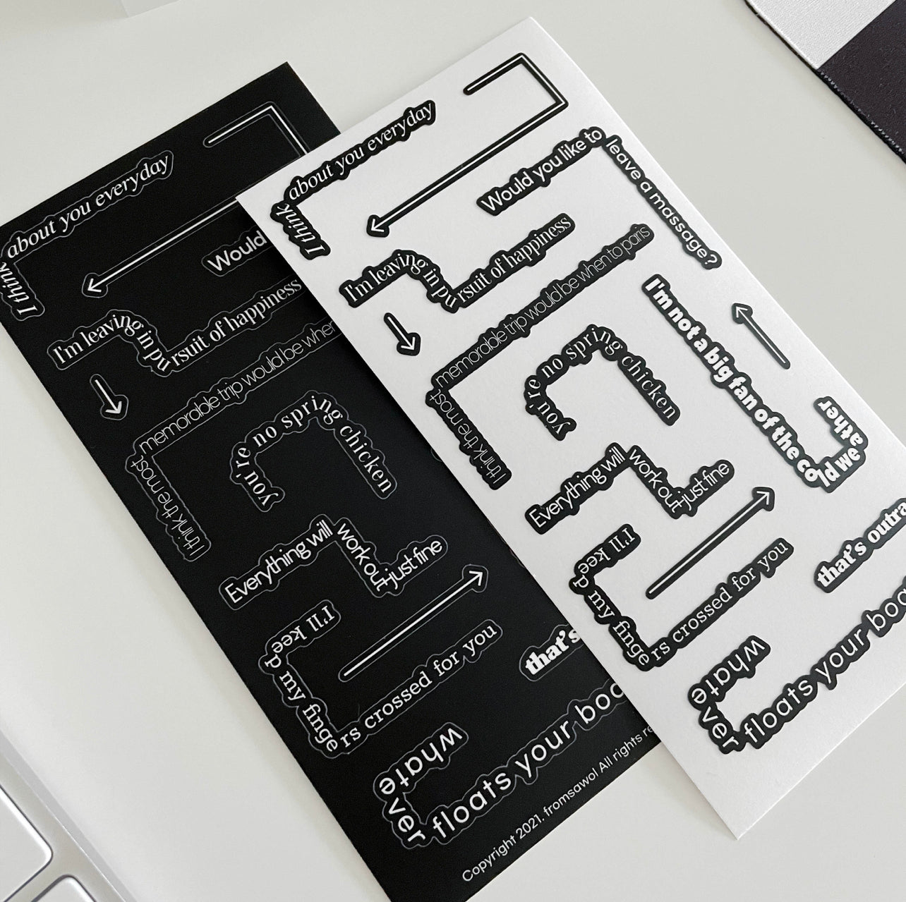 fromsawol Maze Sticker | 2 Colors