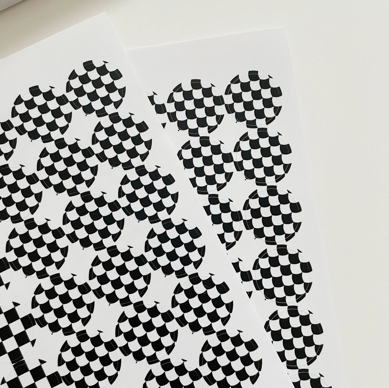 fromsawol Checkboard Sticker | 2 Options