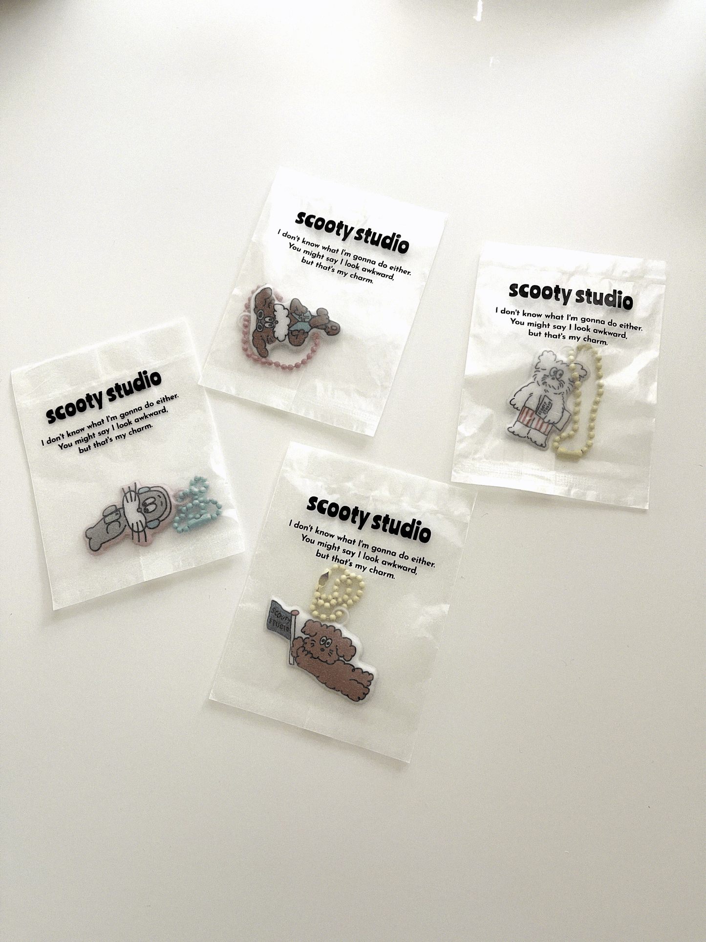 Scooty Studio Key Ring/ Charms | 4 Options