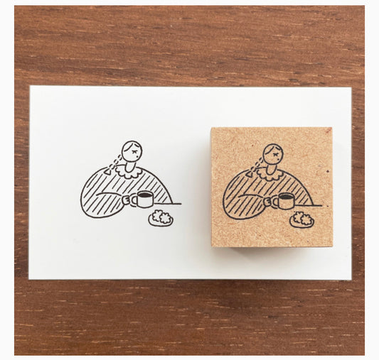 Stamp Marche Coffee Break Rubber Stamp