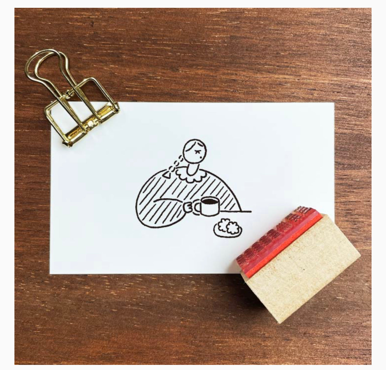 Stamp Marche Coffee Break Rubber Stamp