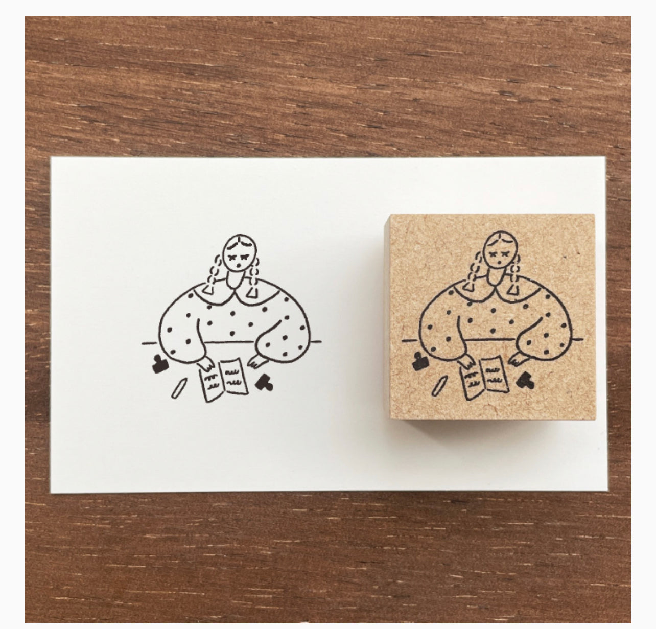 Stamp Marche Journaling Marie Rubber Stamp