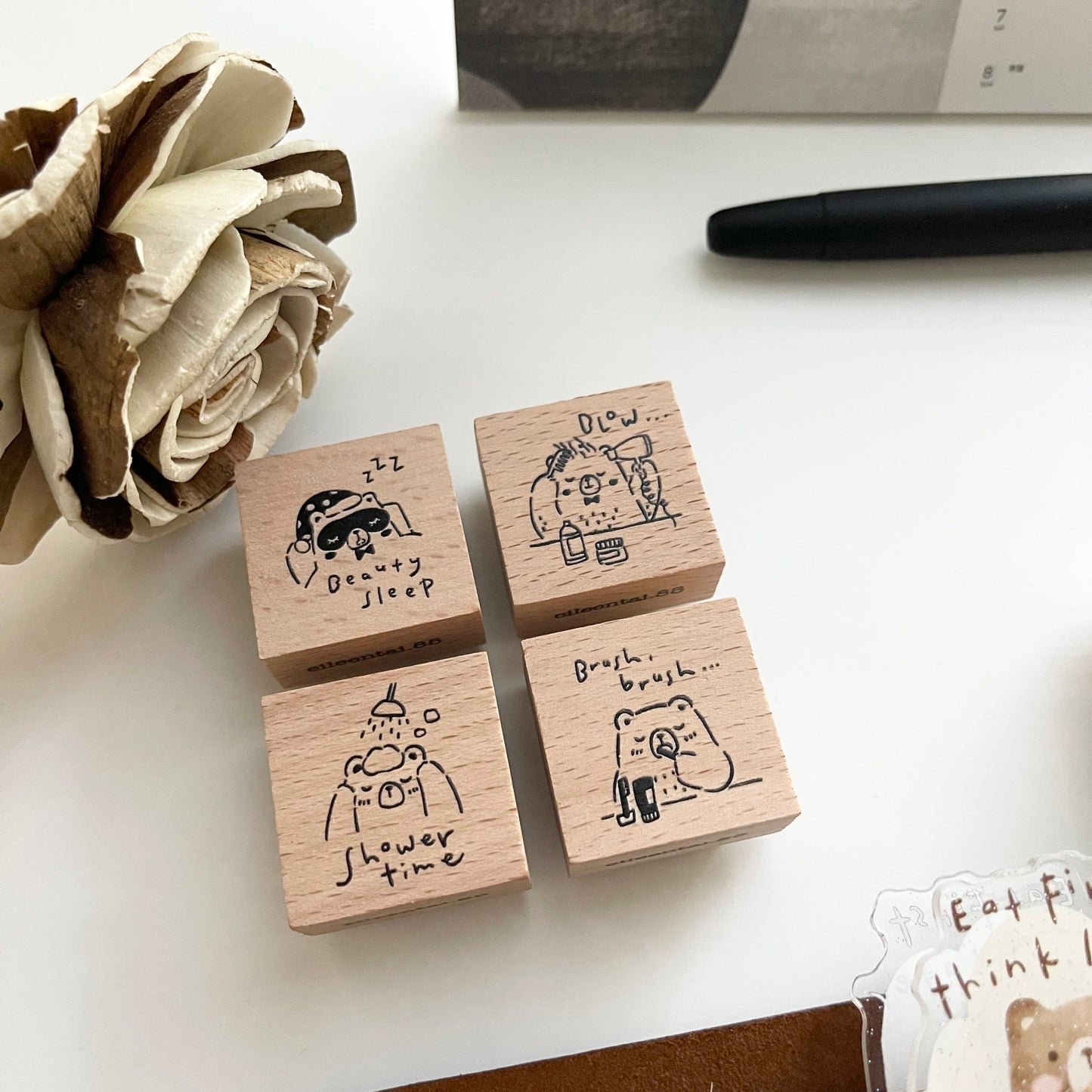 EileenTai.85 Beary Ordinary Days Rubber Stamps Part II // 5 Options