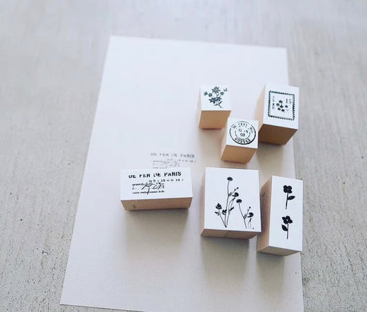 Yohaku Okrimono Rubber Stamp // S-044