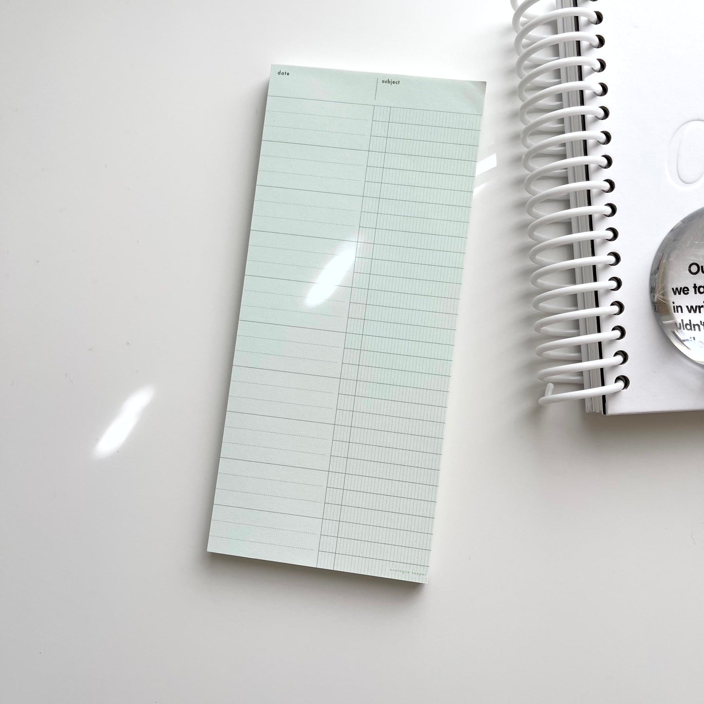 Analogue Keeper Word Book Memo Pad