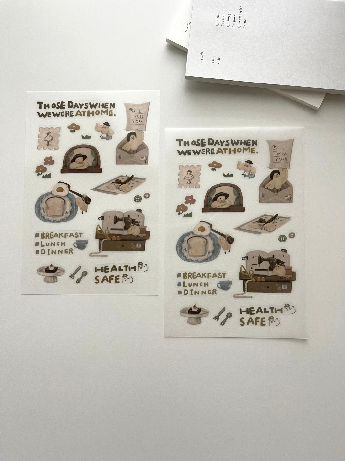 Yamadoro Mr. Bird's Home Life Transfer Sticker