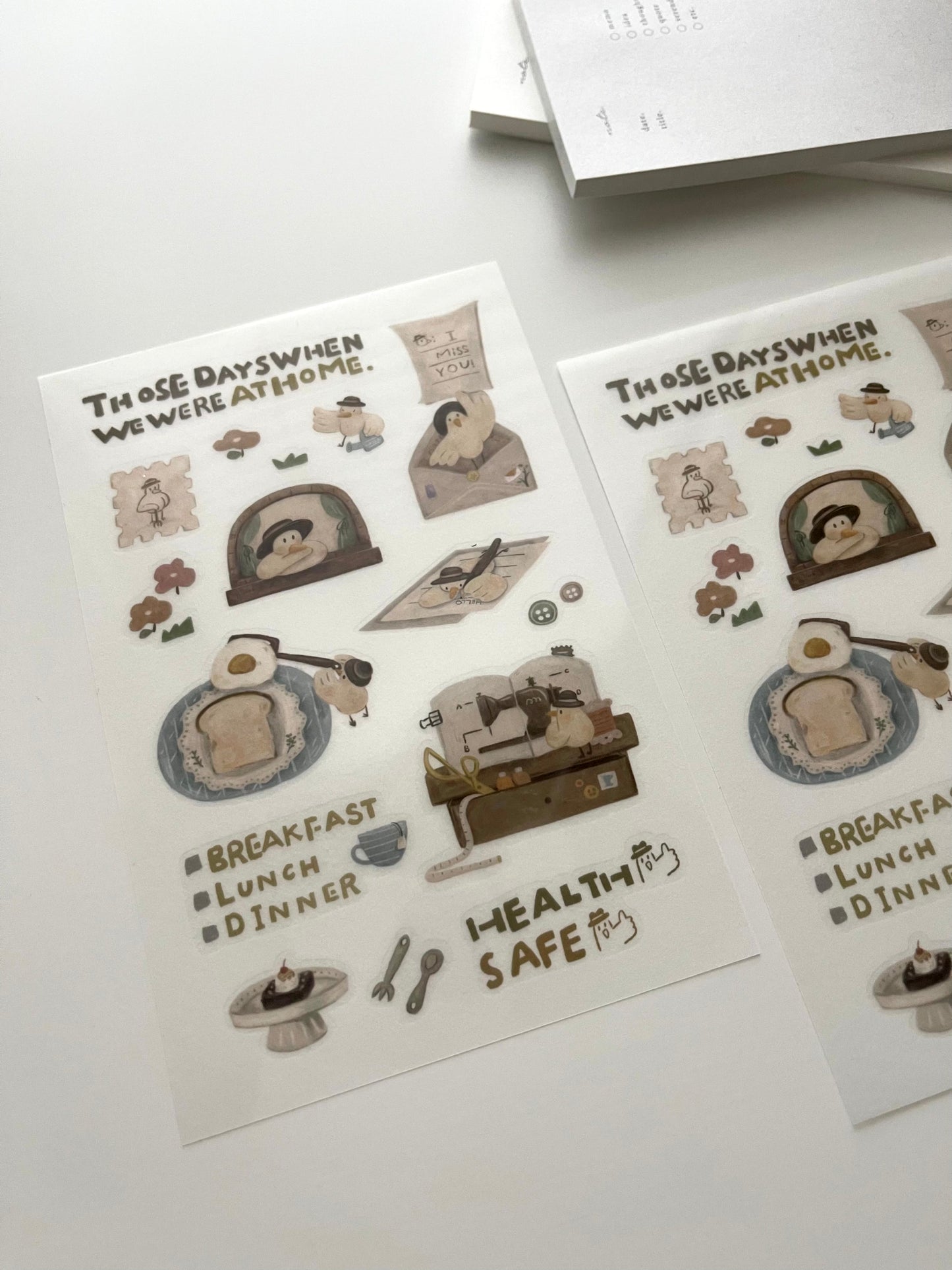 Yamadoro Mr. Bird's Home Life Transfer Sticker