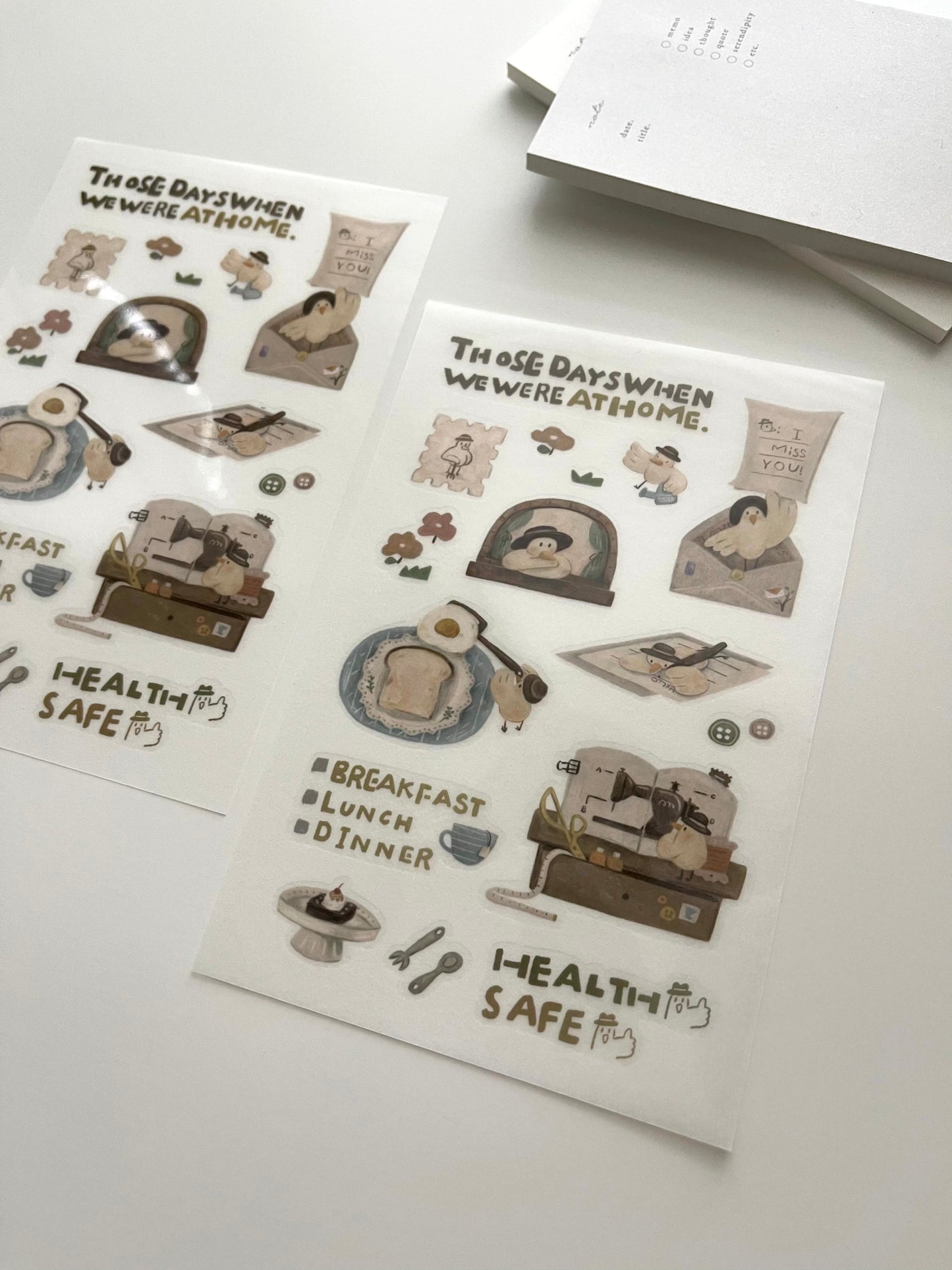 Yamadoro Mr. Bird's Home Life Transfer Sticker