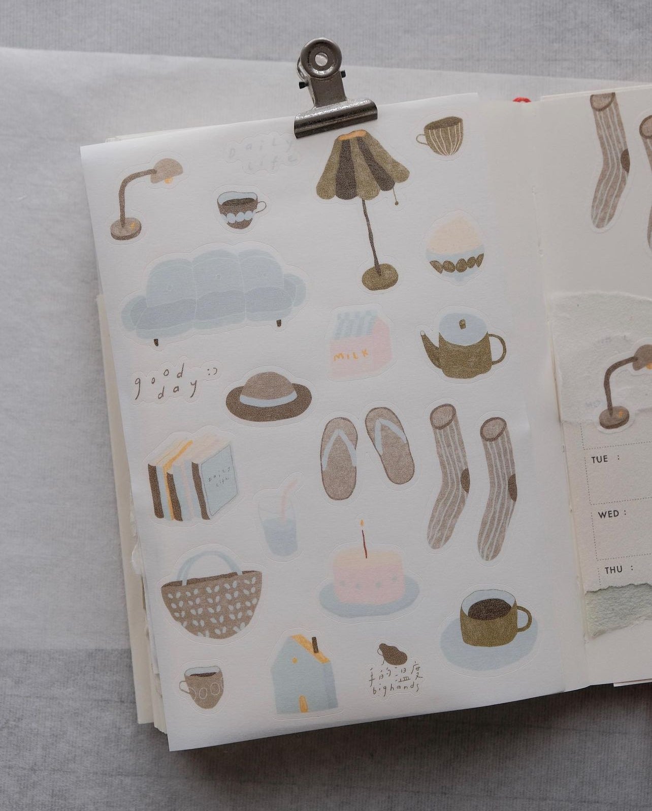 Bighands Little Things Washi Sticker Set