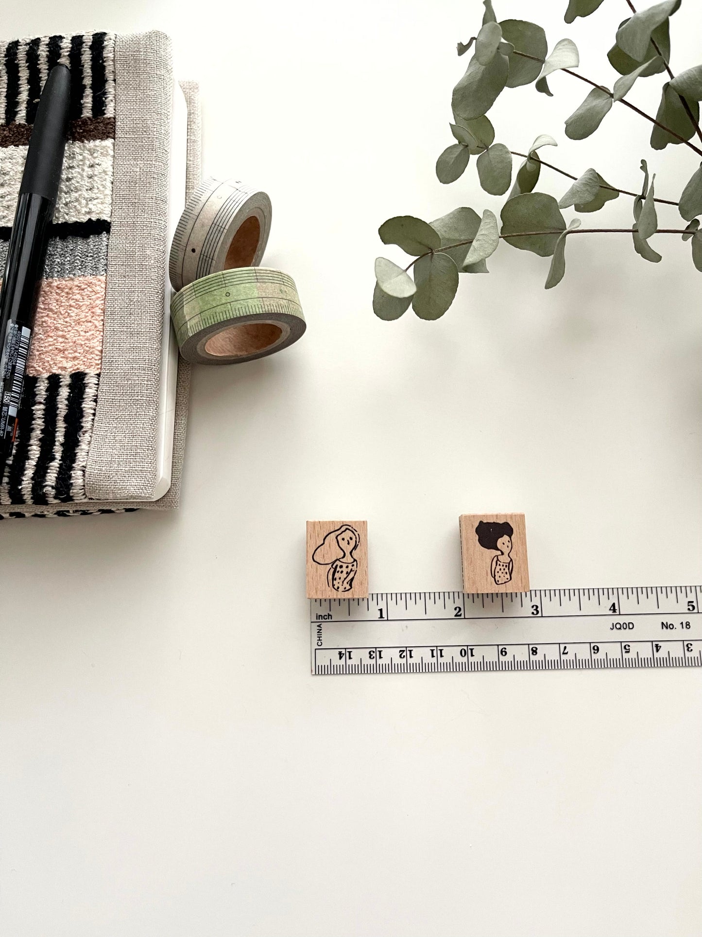 Innkbenchmark Mini Girl Rubber Stamp | 2 Designs