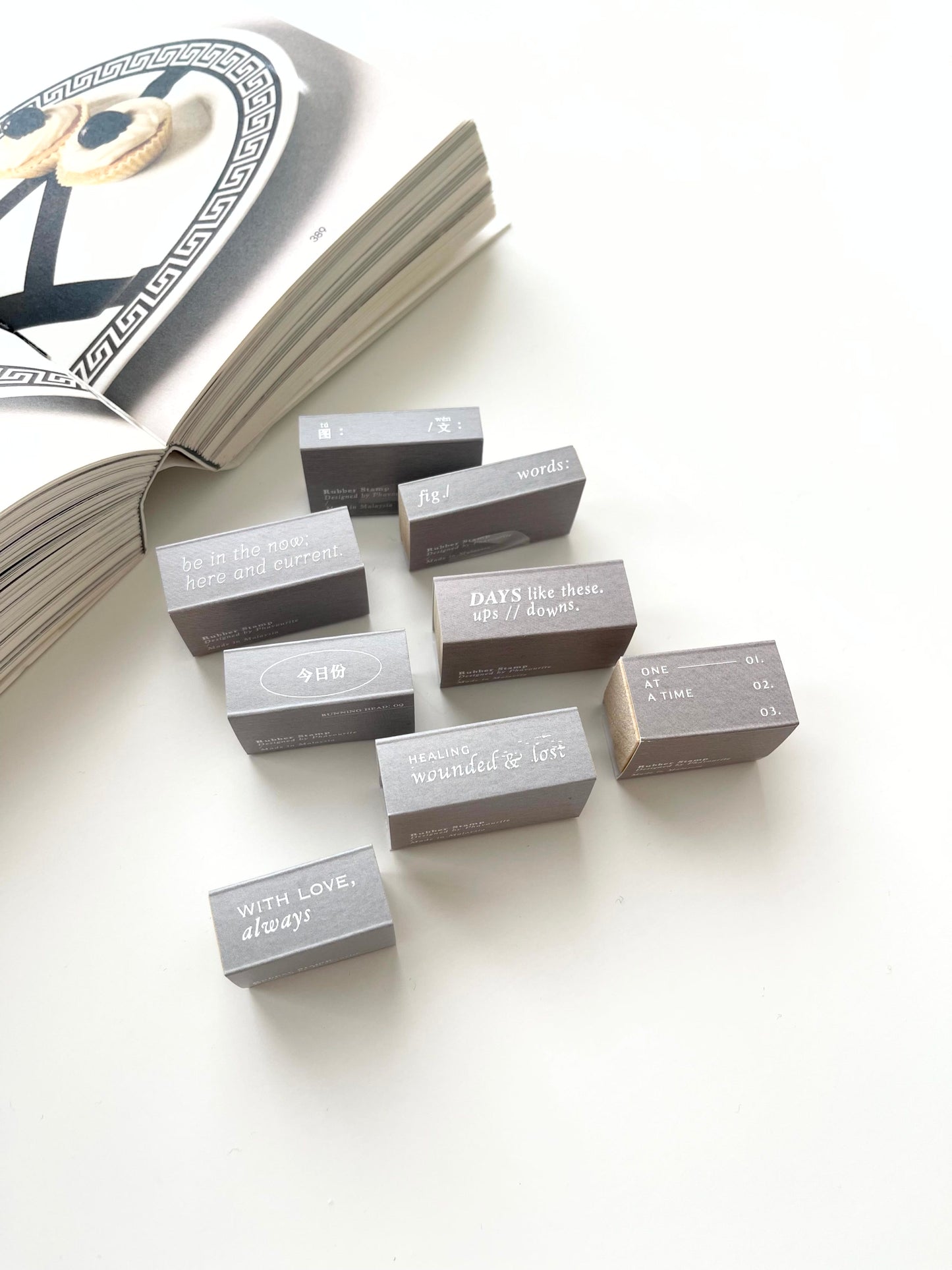 PC x Phavourite co. Many Words Rubber Stamp Collection