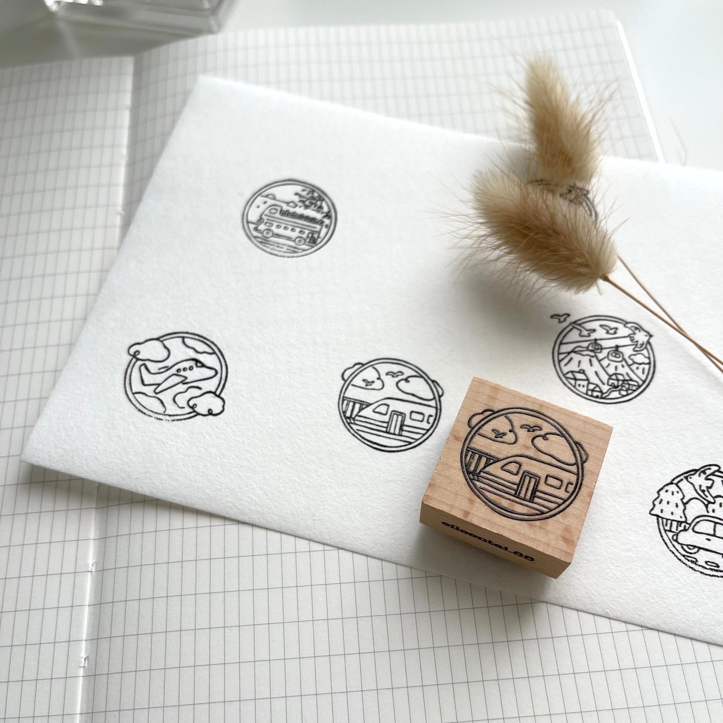 EileenTai.85 Let's Go Rubber Stamps // 6 Designs