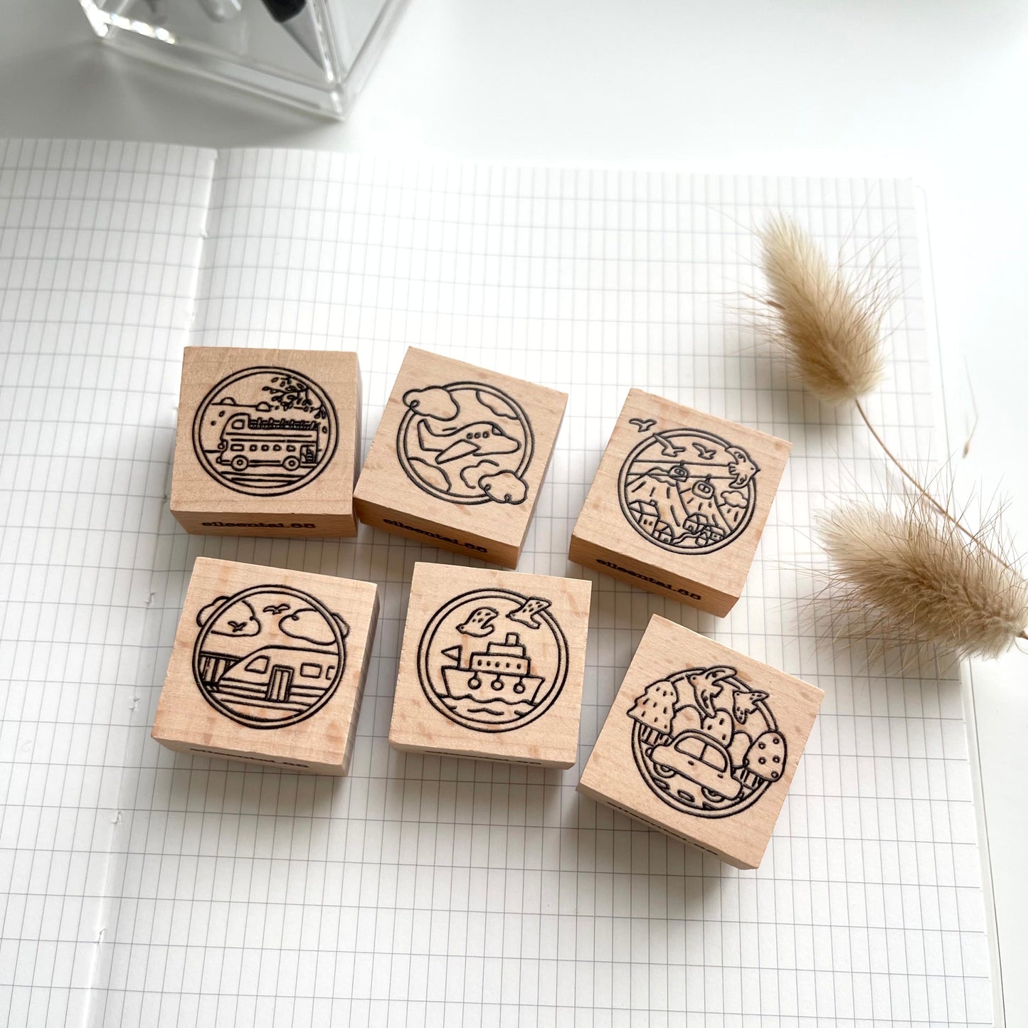 EileenTai.85 Let's Go Rubber Stamps // 6 Designs