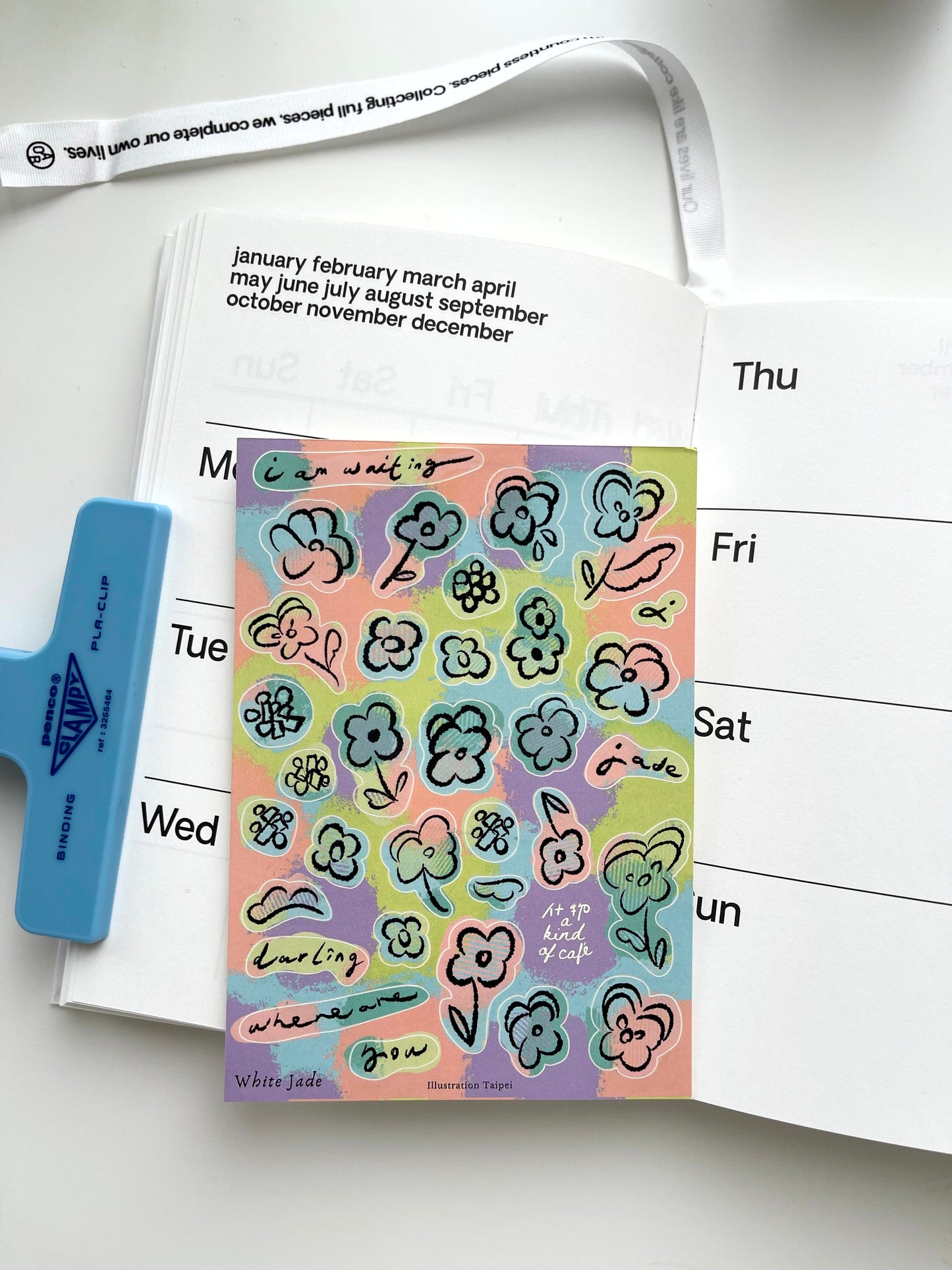 A kind of café Soft Neon Sticker