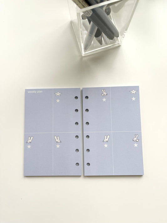 Jeongo Innerside A7 Refill Paper // Weekly Plan