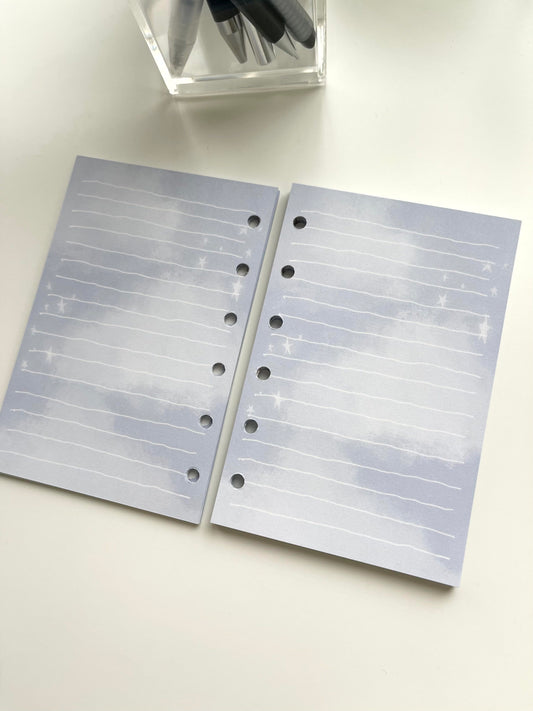 Jeongo Innerside A7 Refill Paper // Cloud Floating