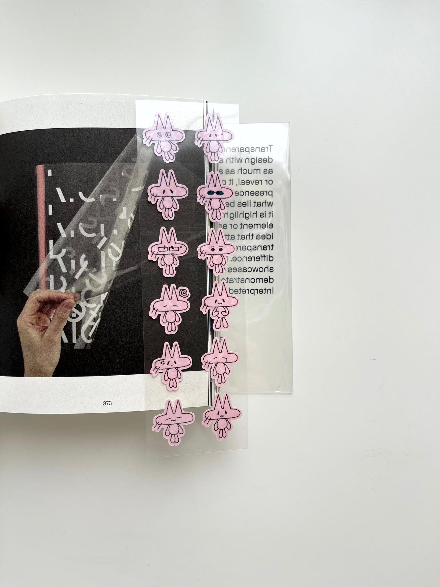 Jeongo Innerside Cat Sticker // Pink