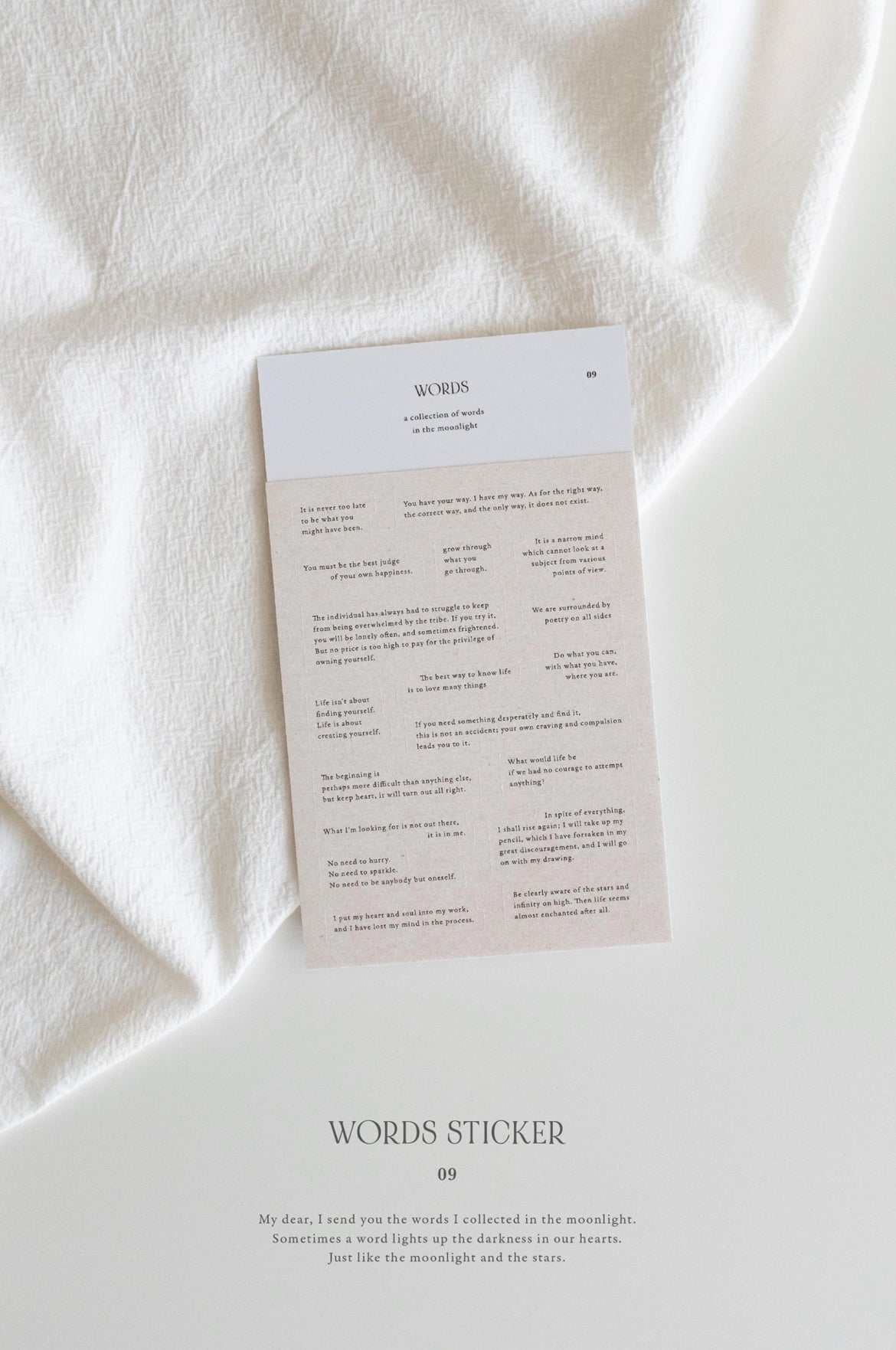 Day and Moment Collection of Words Sticker | 09