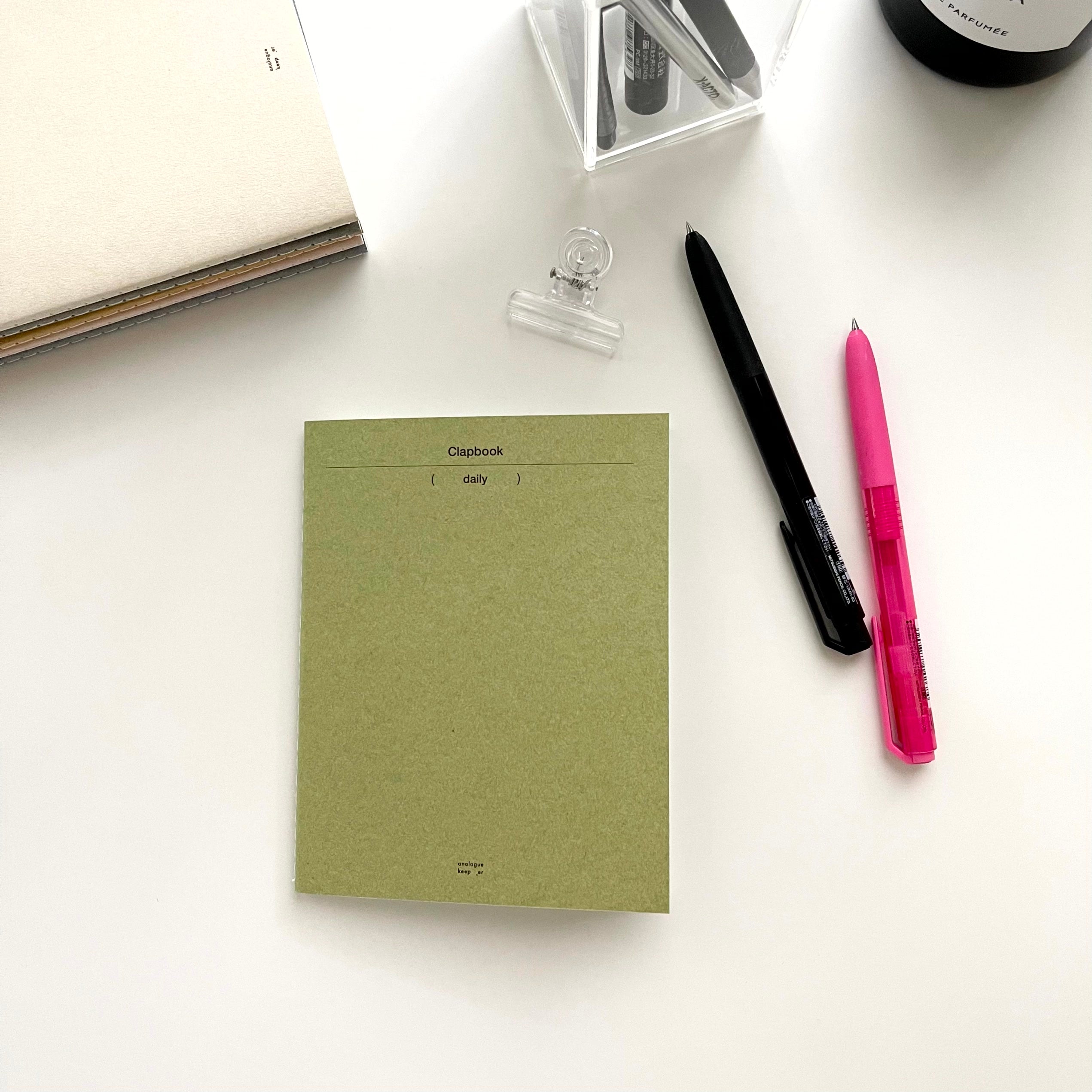 Analogue Keeper NEW Clap Book / Daily – Journal Station