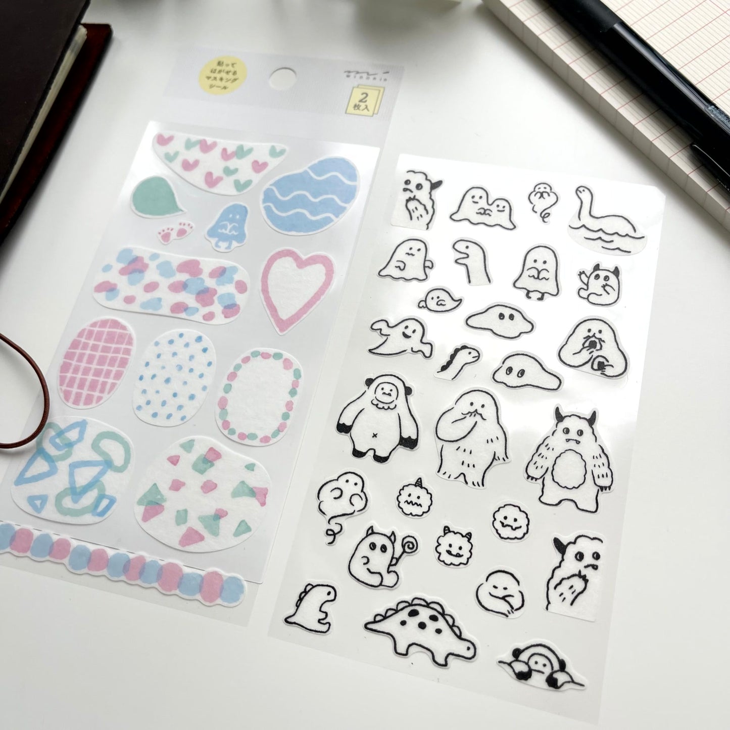 MIDORI Removable Planner Sticker / Monsters
