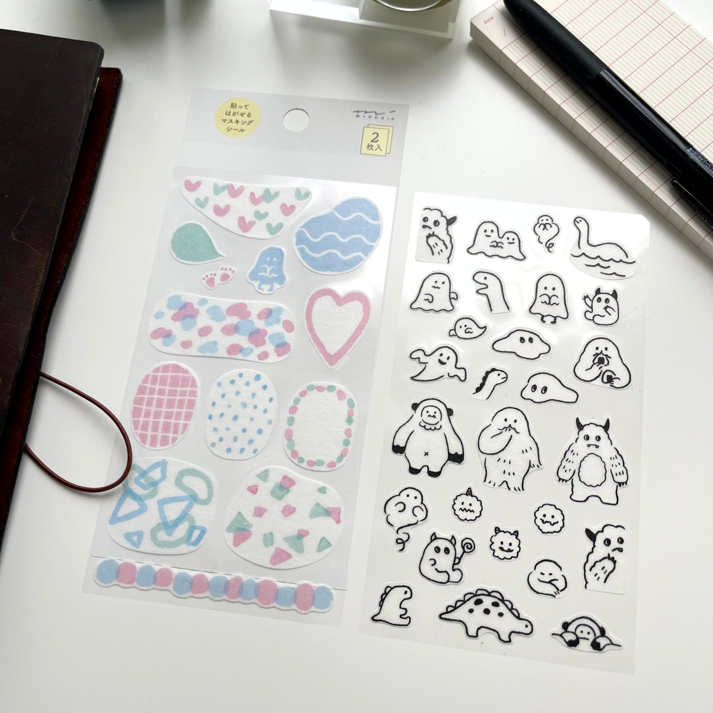 MIDORI Removable Planner Sticker / Monsters