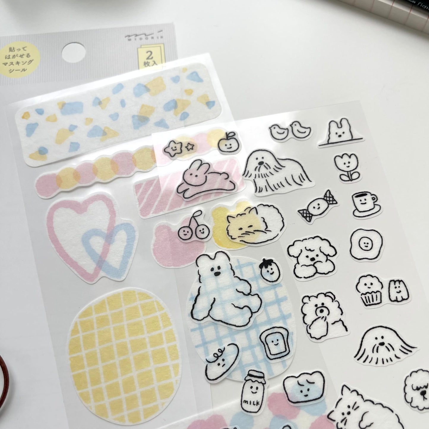 MIDORI Removable Planner Sticker / Animals