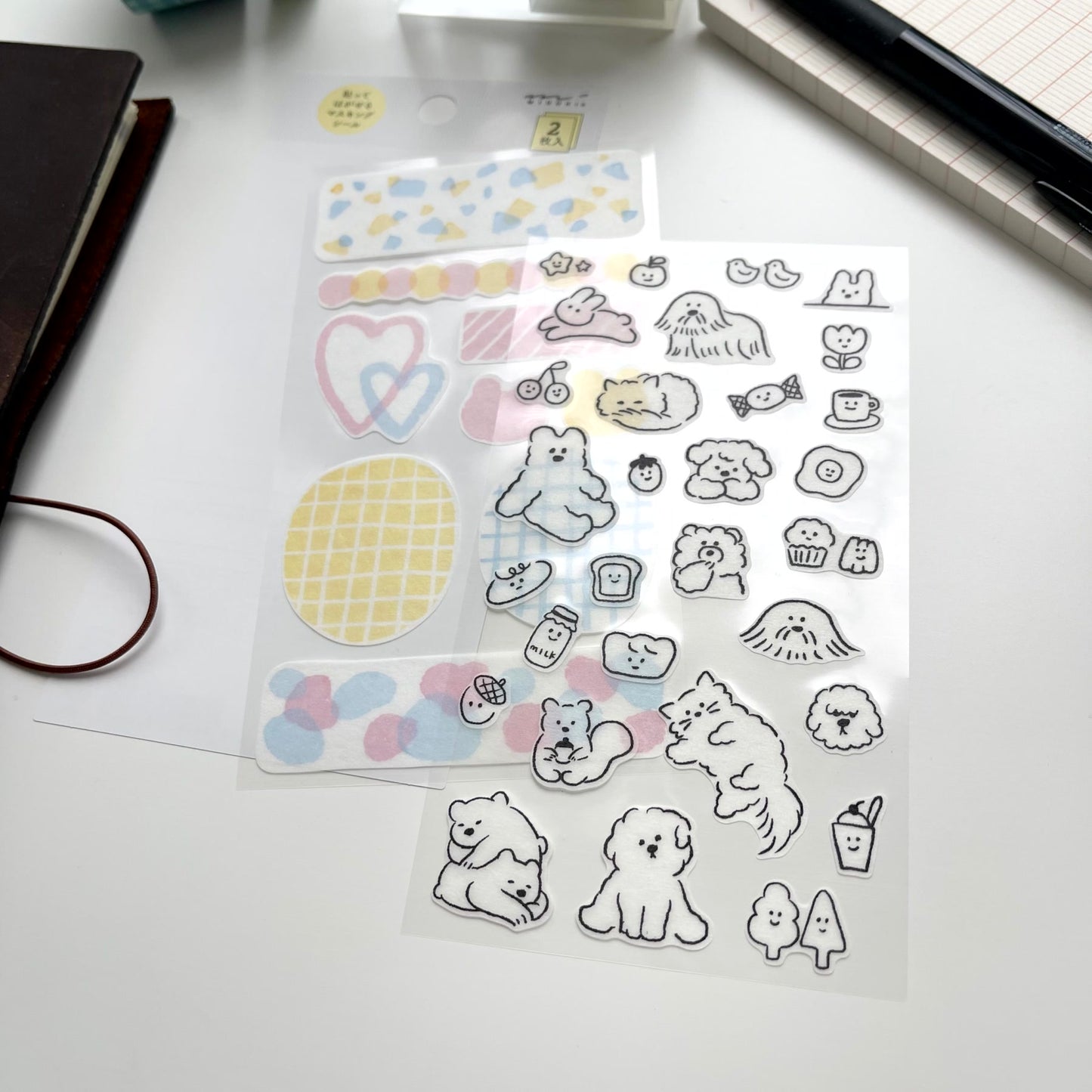 MIDORI Removable Planner Sticker / Animals