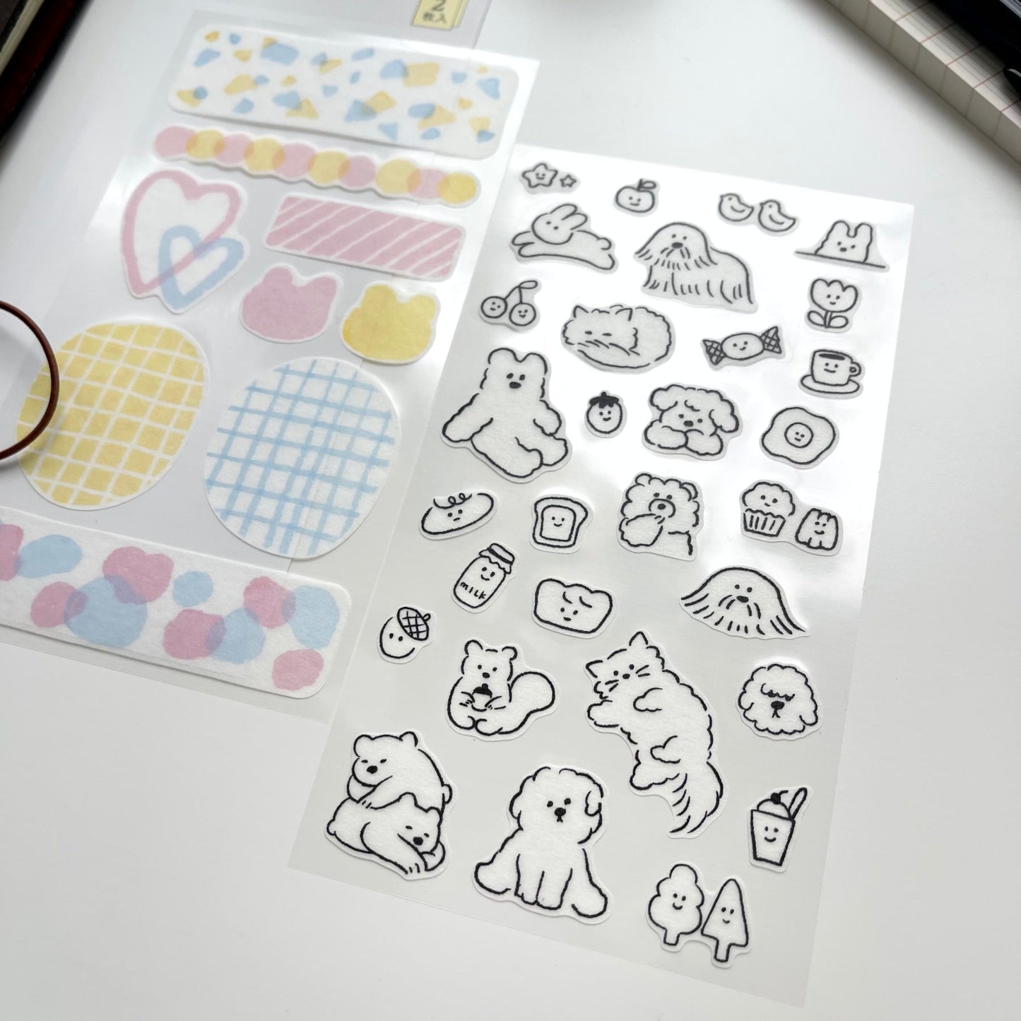 MIDORI Removable Planner Sticker / Animals